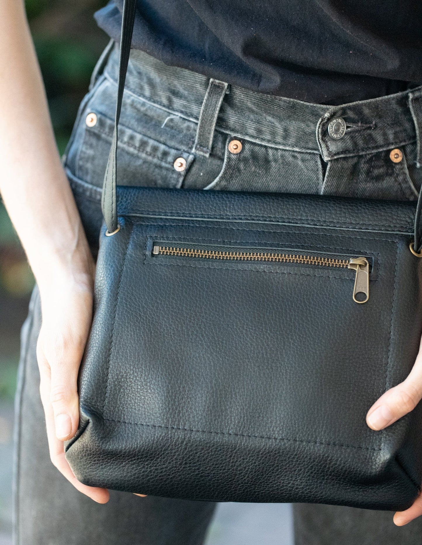The Real McCaul Leathergoods Shoulder Bags The Jess CrossBody Bag - Cowhide Australian Made Australian Owned Australian Made Cross-Body Leather Bag