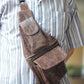 The Real McCaul Leathergoods Travel Bag Men’s Sling Bag Australian Made Australian Owned