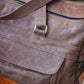The Real McCaul Travel Bag Classic Overnight Travel Bag - Cowhide Australian Made Australian Owned Large Overnight Travel Duffel Bag Leather Made in Australia