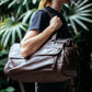 The Real McCaul Travel Bag Small Classic Overnight Travel Bag - Cowhide Australian Made Australian Owned Large Overnight Travel Duffel Bag Leather Made in Australia